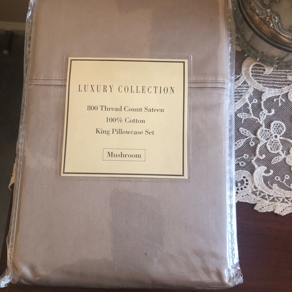 Luxury collection King pillowcases set mushroom, color - Picture 1 of 3